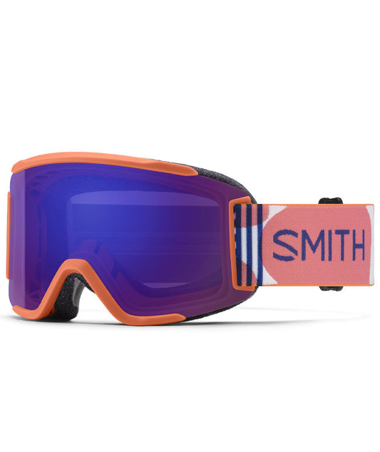 Smith Squad S Goggle Coral Riso Print/ChromaPop Everyday Violet Mirror + Bonus Lens 2023