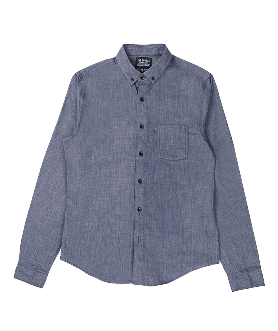 Source Alderson L/S Oxford Blue Denim