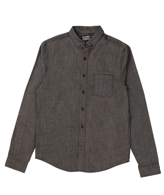 Source Alderson L/S Oxford Black Denim