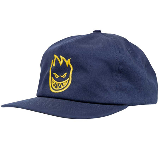 Spitfire Bighead Snapback Cap - Navy/Gold