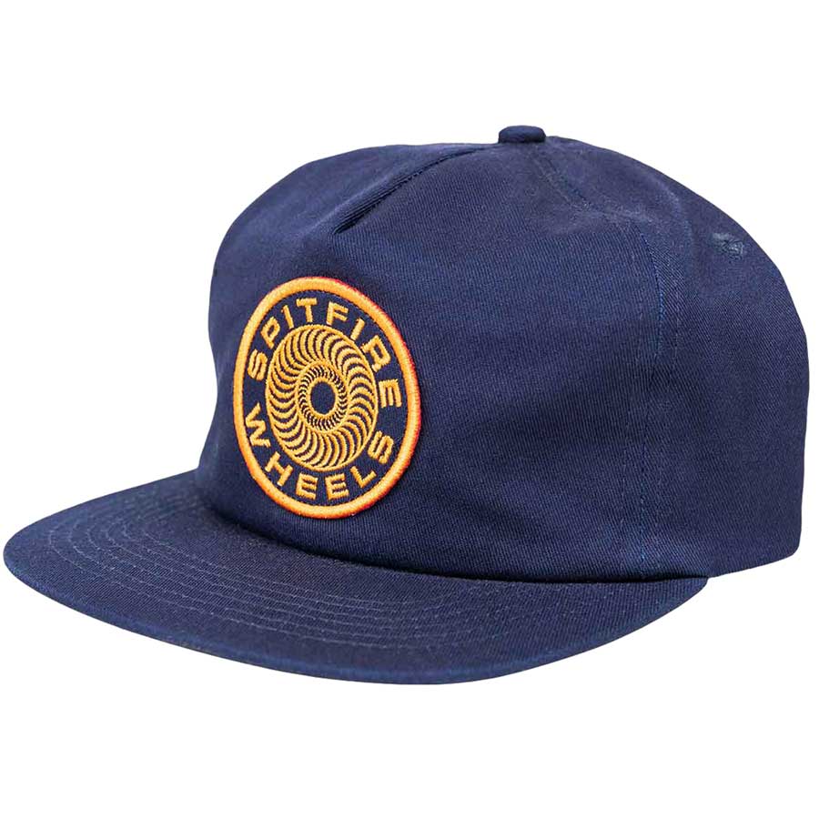 Spitfire Classic 87 Swirl Patch Snapback Cap - Navy/Orange