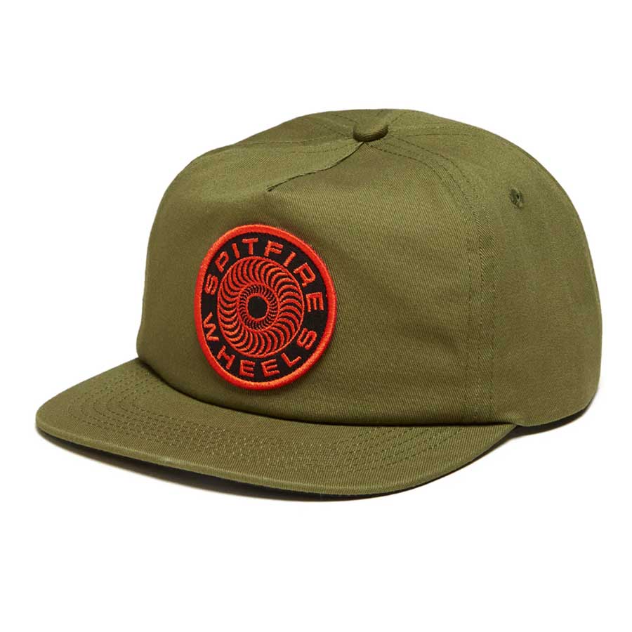 Spitfire Classic 87 Swirl Snapback Cap Olive/Red/Black