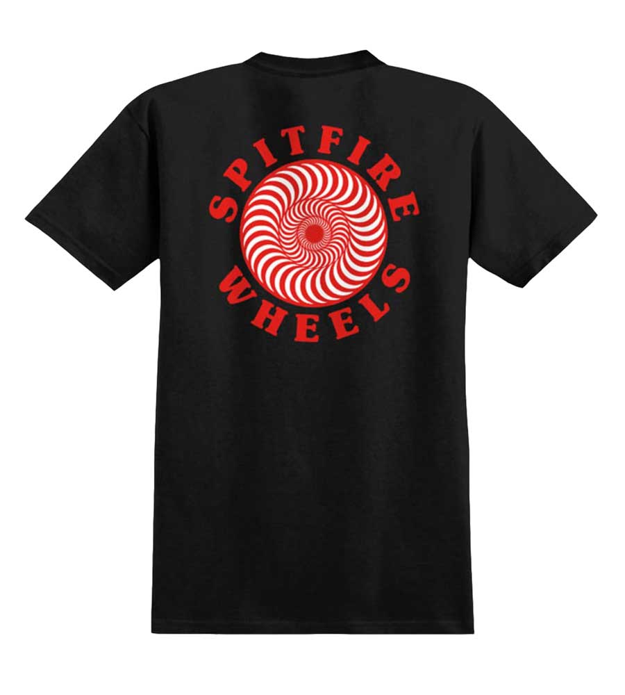 Spitfire Classic Fill T-shirt - Black/Red/White