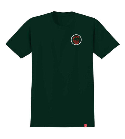 Spitfire Classic Swirl Fade T-Shirt - Forest Green