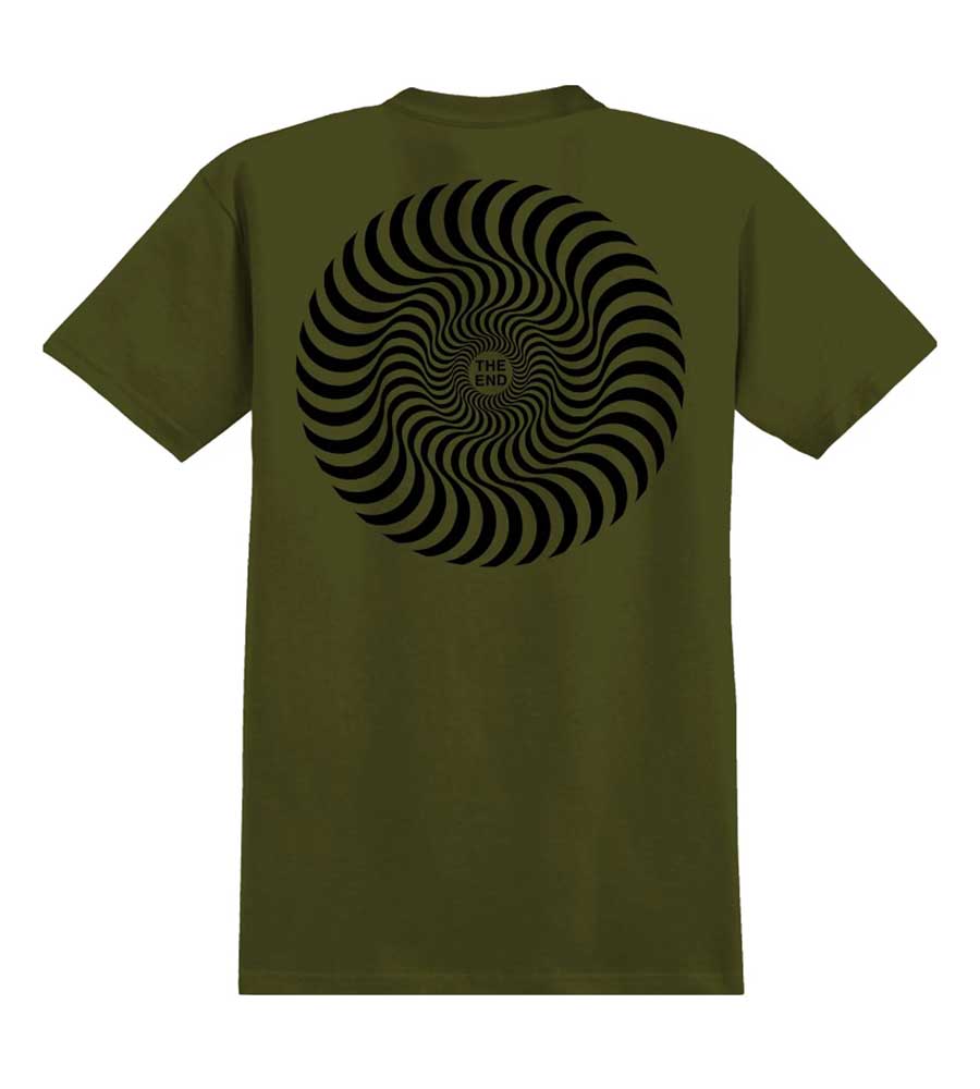 Spitfire Classic Swirl T-Shirt - Military Green