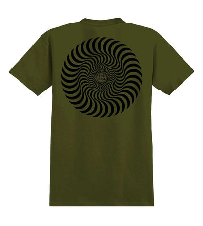 Spitfire Classic Swirl T-Shirt - Military Green