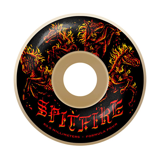 Spitfire F4 Apocalypse Natural Radial Wheels 53.5mm