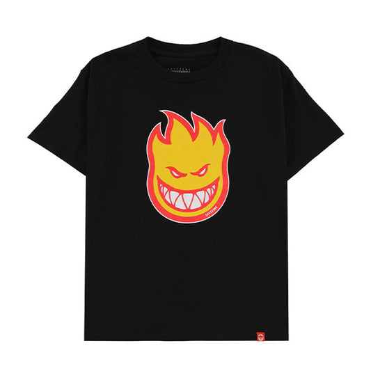 Spitfire Kids' Bighead Fill T-Shirt Black/Gold/Red Print