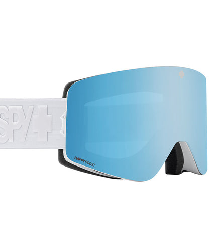 Spy Marauder Matte White/Blue Spectra Mirror + Bonus Lens 2024