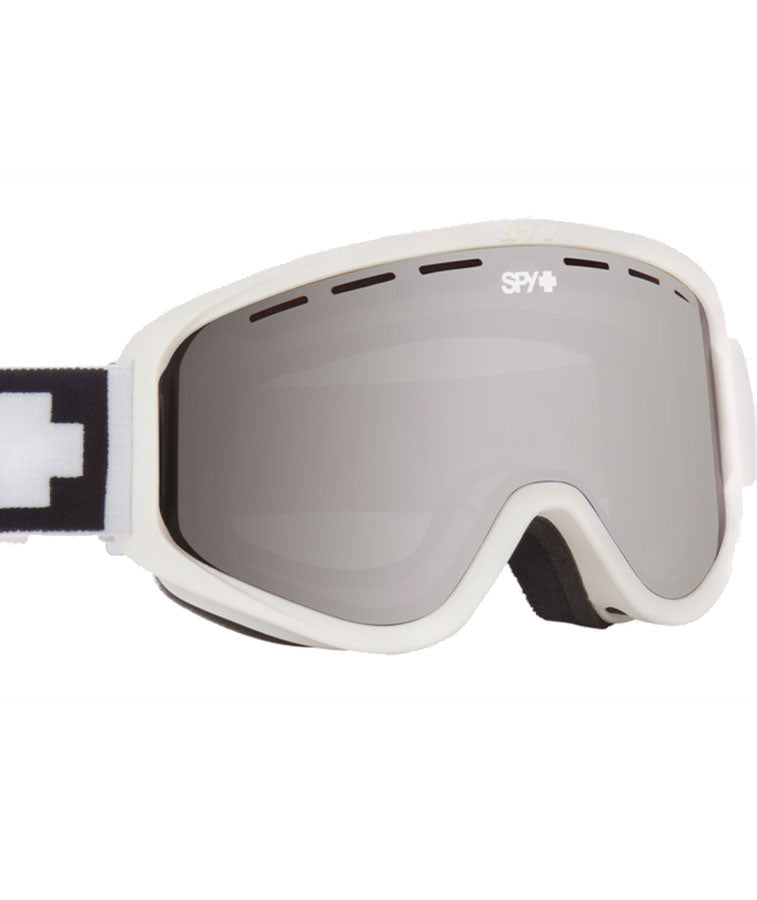 Spy Woot Goggle - Matte White/Silver Spectra Mirror + Bonus Lens 2023