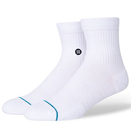 Stance Icon Quarter 3Pk Socks - White