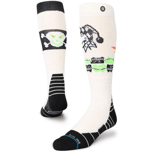 Stance Jester Teeth Snowboard Sock Off-White 2023