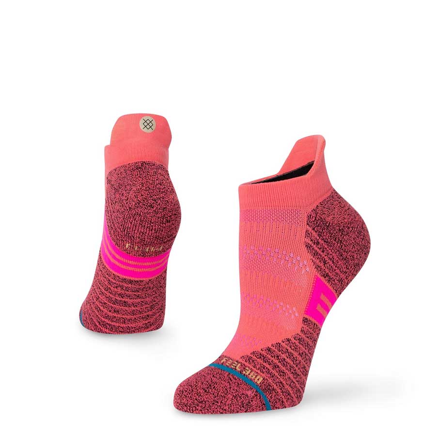 Stance Women's Athletic Cross Over Tab Sock Coral