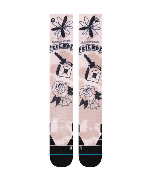 Stance Women's Gassed Up Snow Sock Off White 2023