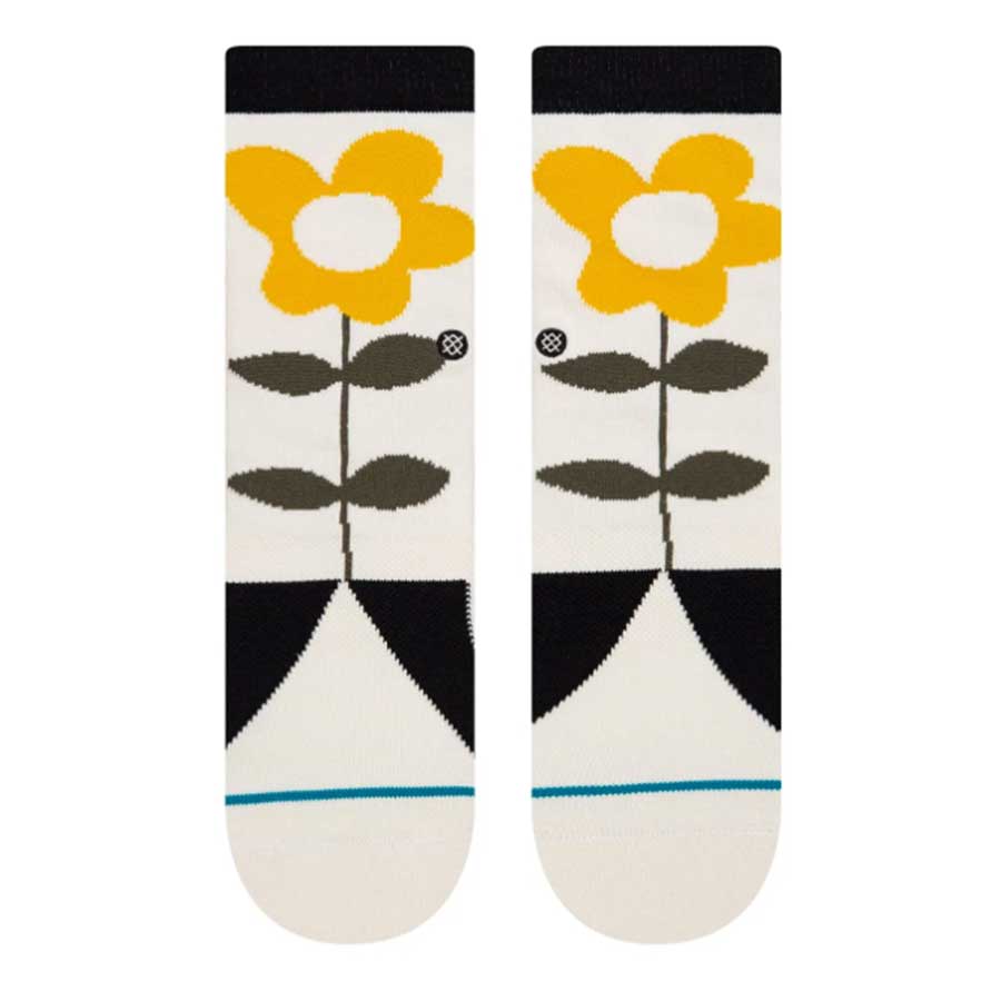 Stance Women's Quiltessential Crew Sock Off White