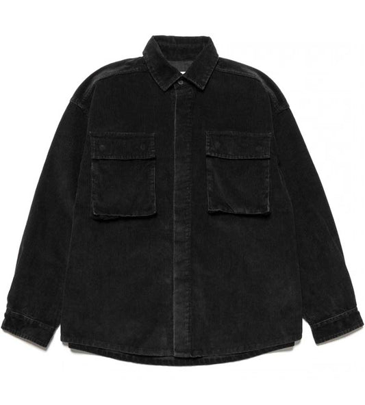 Taikan Corduroy Shirt Jacket - Black