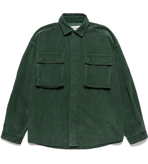 Taikan Corduroy Shirt Jacket Forest Green