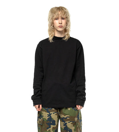 Taikan Mock Neck Jersey Crewneck Black