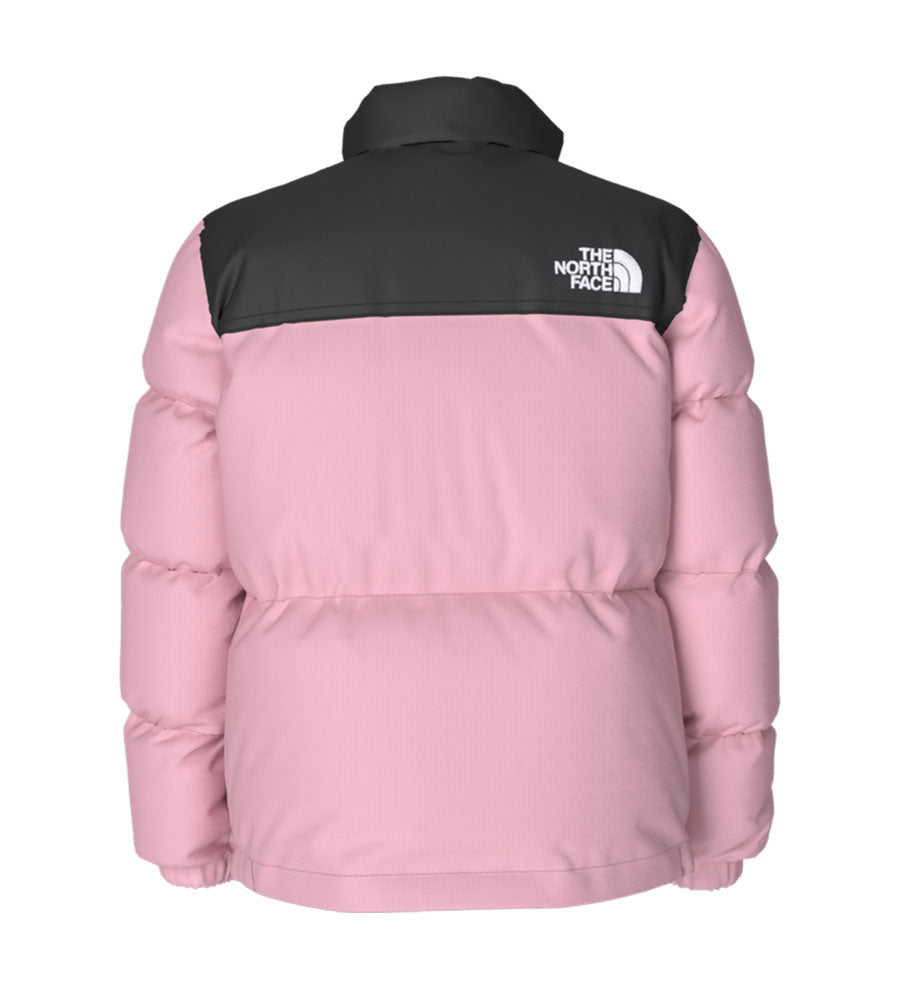 Pink north face puffa store