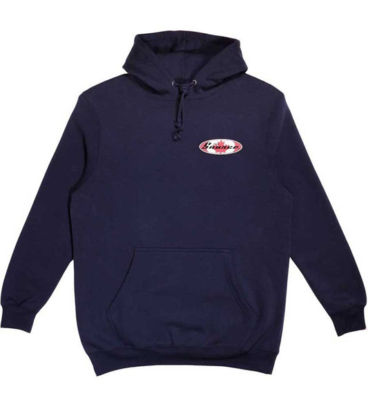 The Source Heavyweight OG Leaf Hooded Sweatshirt Navy Blue