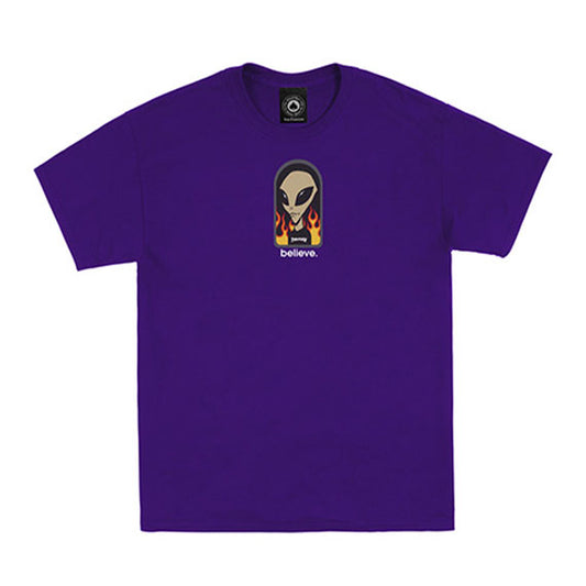 Thrasher Alien Workshop Believe T-Shirt Purple