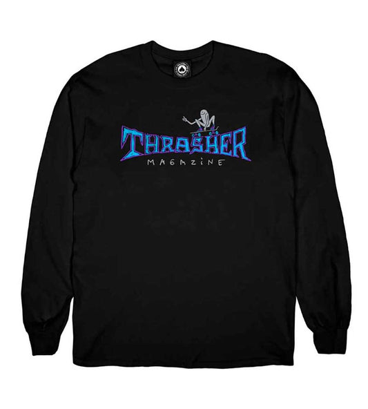 Thrasher Gonz Thumbs Up Long Sleeve T-Shirt Black