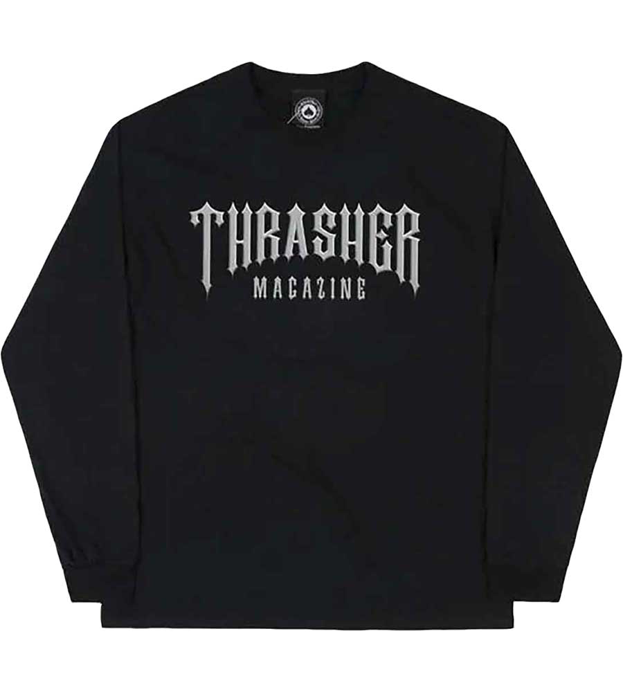 Thrasher Low Low Logo Long Sleeve T-Shirt Black
