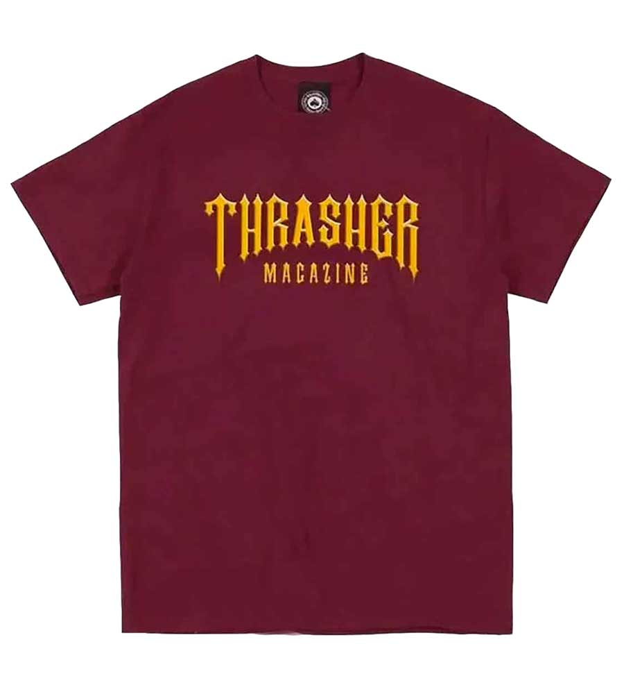 Thrasher Low Low Logo T-Shirt - Maroon