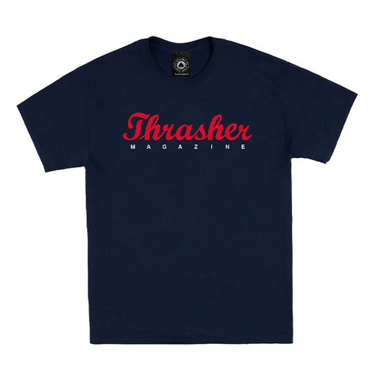 Thrasher Script T-Shirt Navy