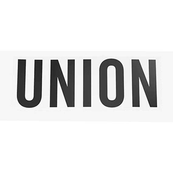 Union Union Box Logo Sticker 8" White 2023