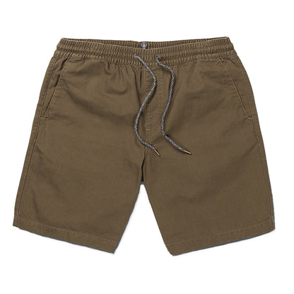 Volcom Frickin Mix Elastic Waist 19" Short - Tarmac Brown