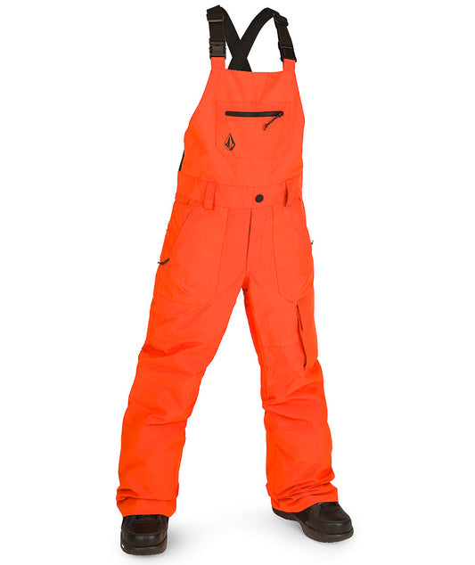 Volcom Kids' Barkley Insulated Bib Overall Pant - Orange Shock 2023