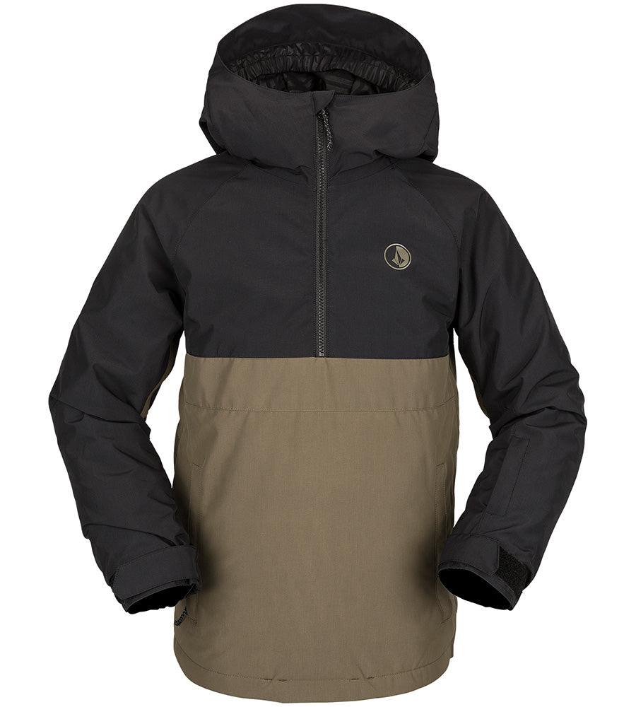 Volcom Kids' Sluff Insulated Pullover Jacket Dark Teak 2023