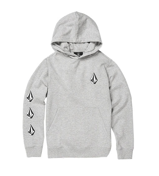 Volcom Kids’ Toddlers Iconic Stone Fleece Pullover Heather Grey