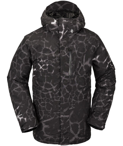 Volcom Men's L Gore-Tex Jacket Black Giraffe 2023