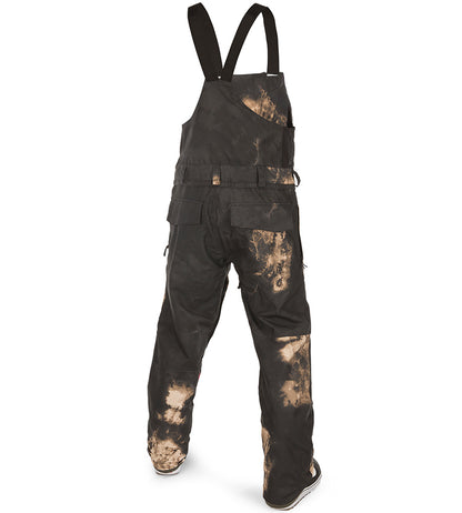 Volcom Men's Roan Bib Overall Pant Bleach Black 2023