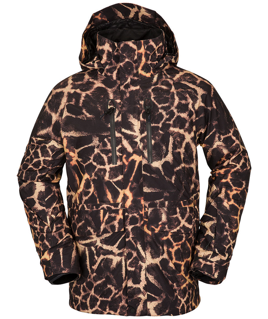 Volcom Men's Stone Stretch Gore-Tex Jacket Gold Giraffe 2023