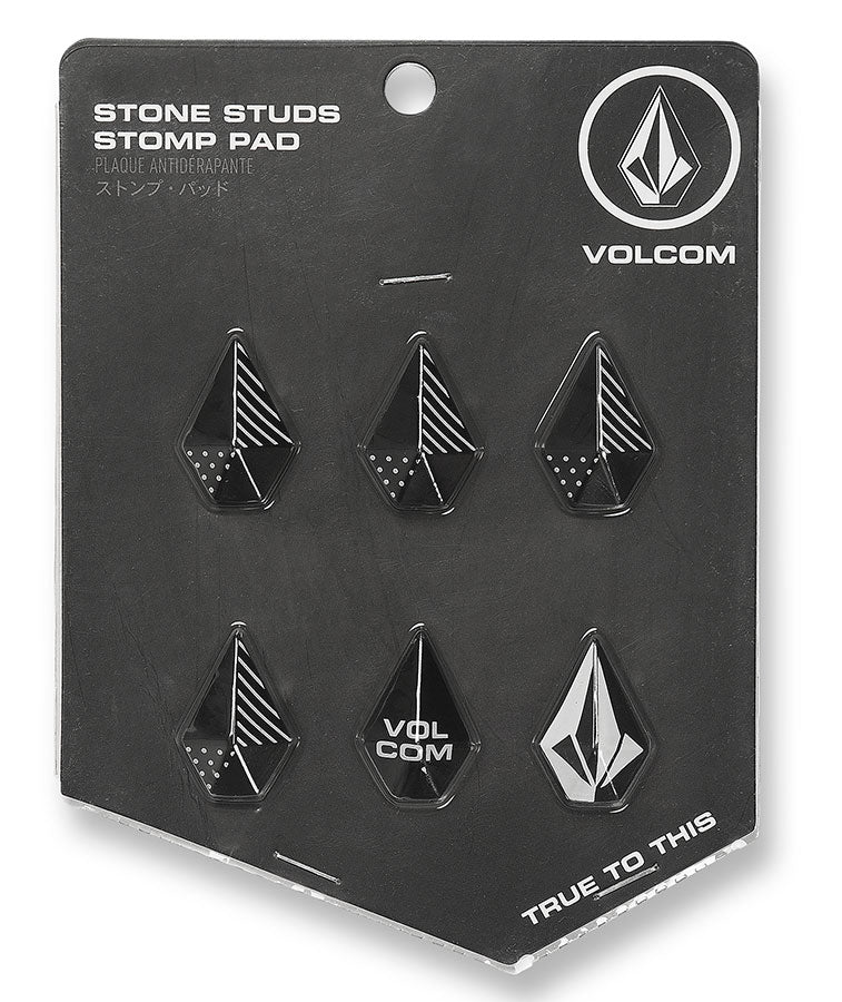 Volcom Men's Stone Studs Stomp Pads Black 2023