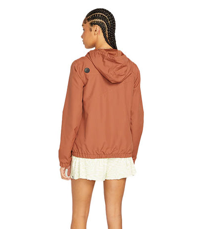 Volcom Women's Enemy Stone Jacket Dark Coral