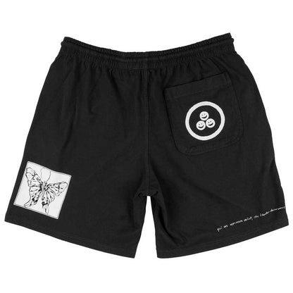 Welcome Excess Garment Dyed Jersey Short - Black