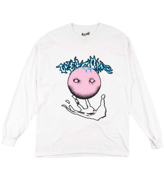 Welcome Floater Long Sleeve T-Shirt - White