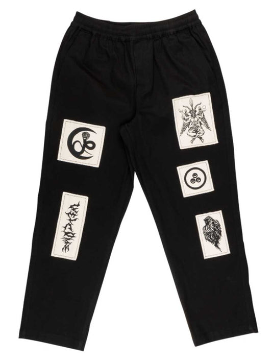Welcome Volume Twill Patches Pant - Black