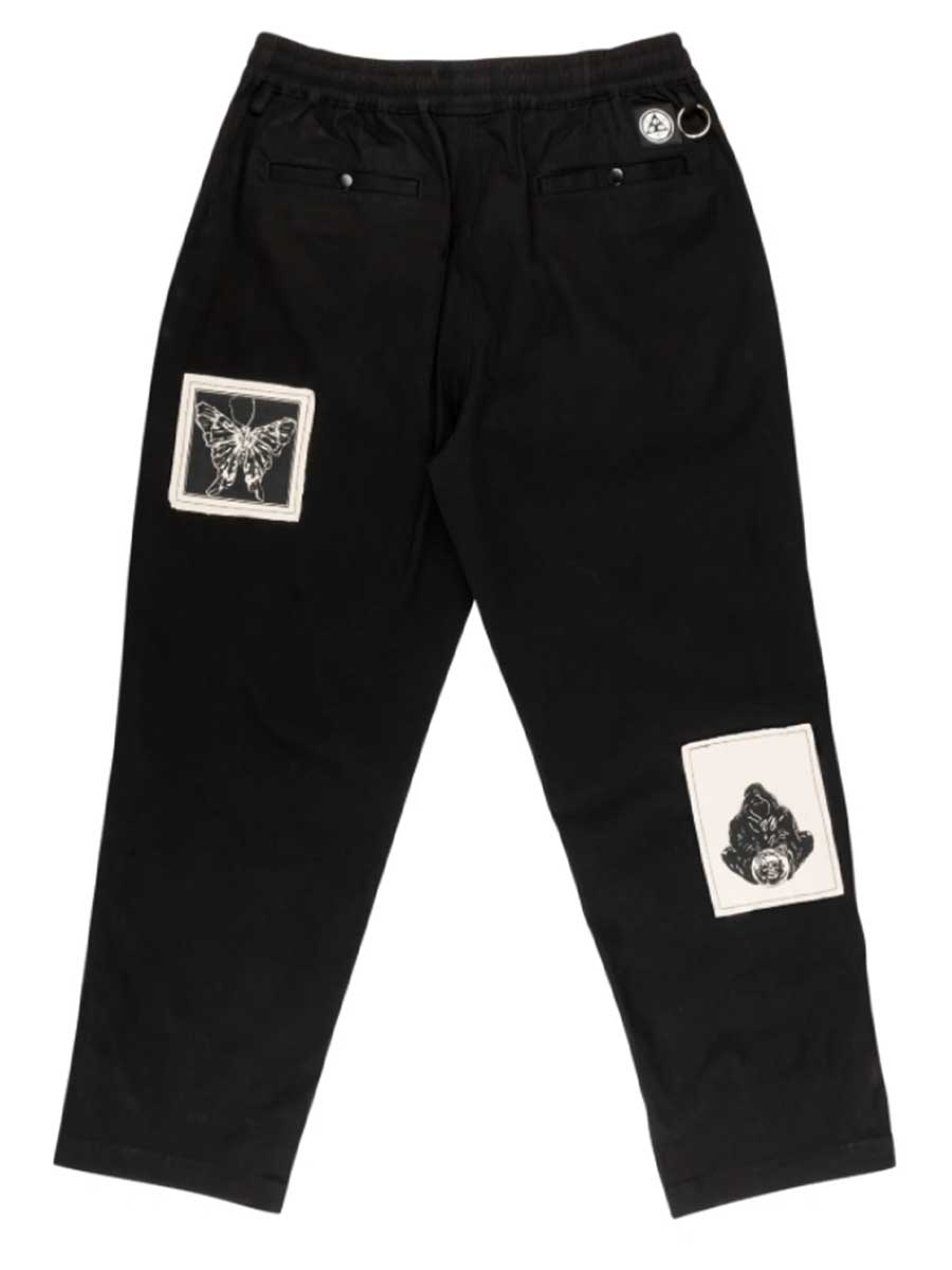 Welcome Volume Twill Patches Pant - Black