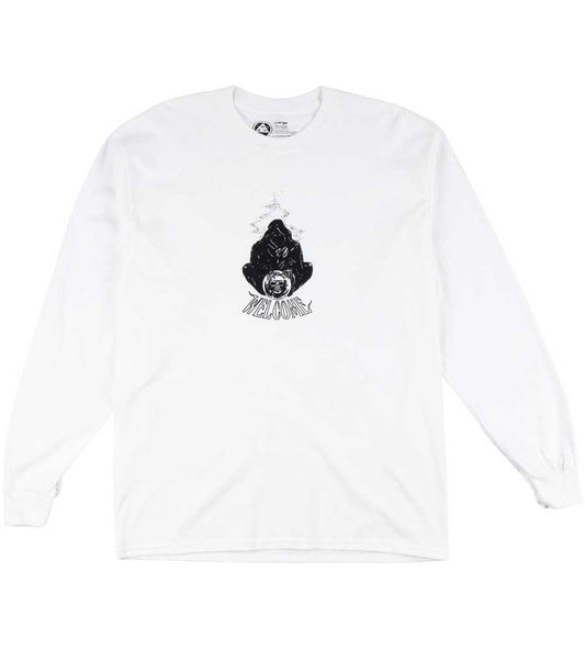 Welcome Crystal Long Sleeve T-shirt - White