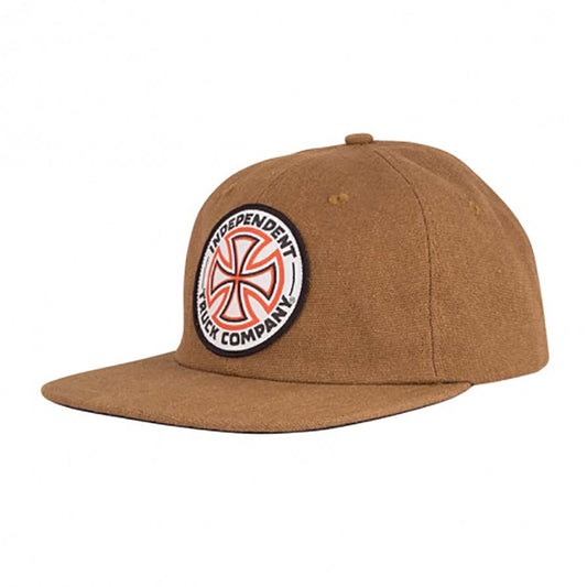 Indy Red/White Cross Cap Brown