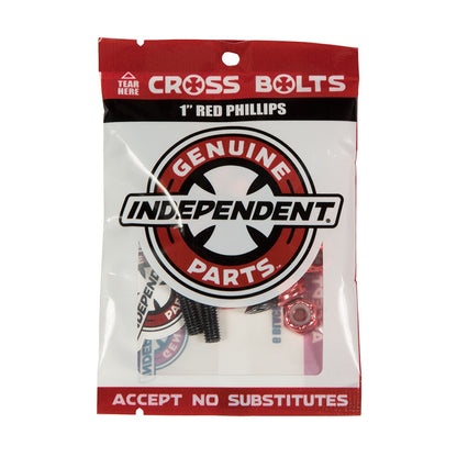 Independent Hardware 1" Phillips Black/Red