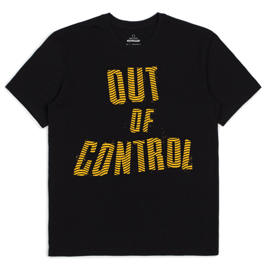 Brixton Men's Strummer Out Of Control T-Shirt Black